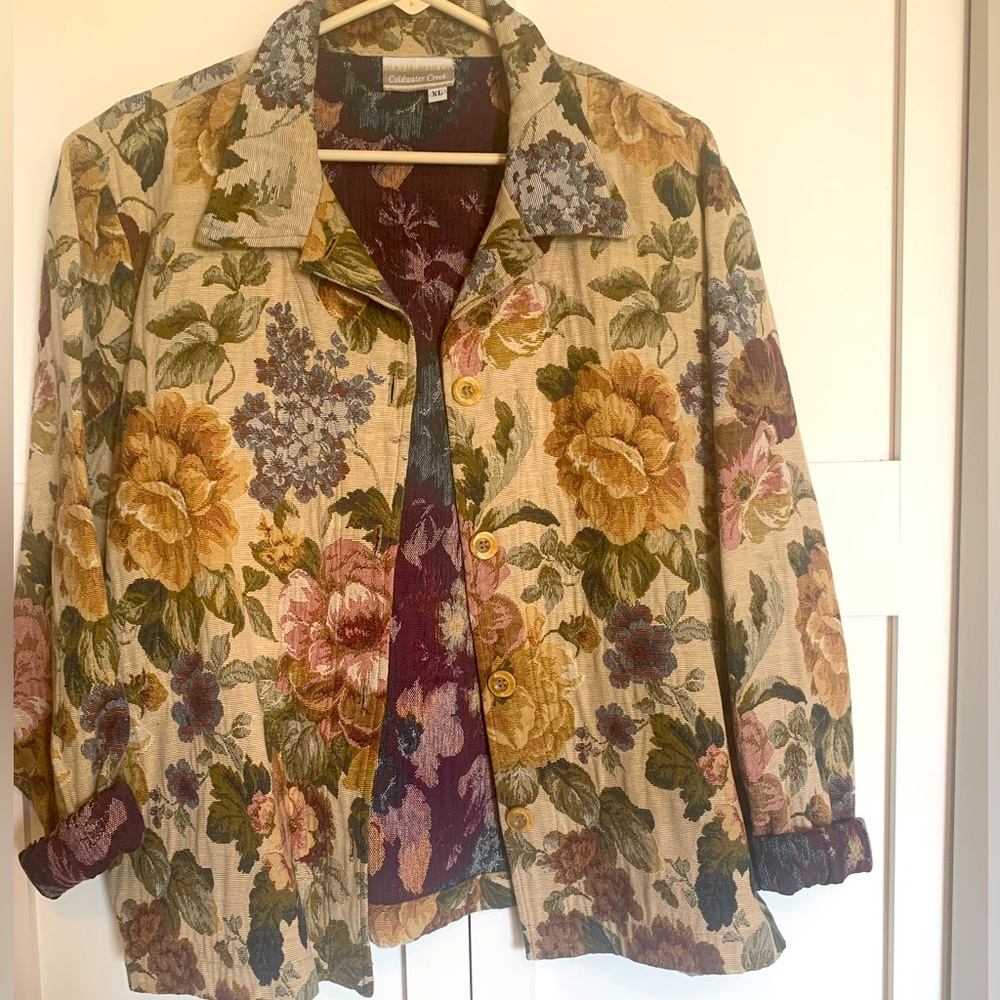 Coldwater Creek Flower Jacket